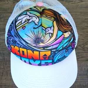 Kona Boys Mermaid Design Snapback Hat